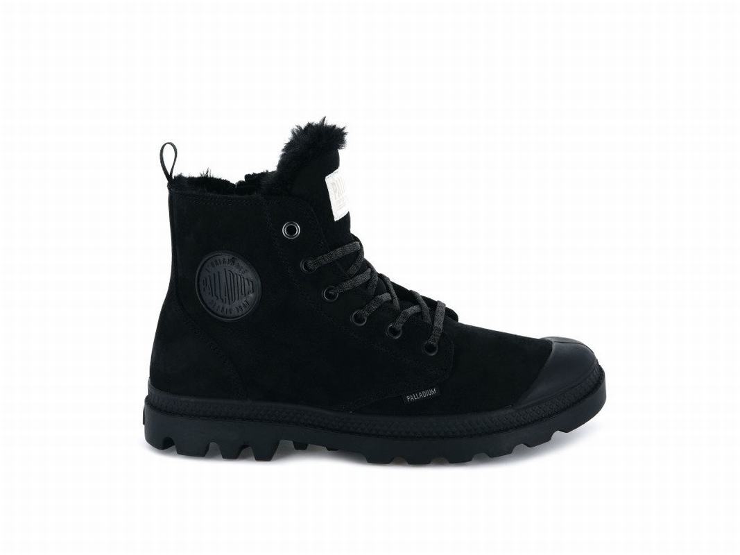 Palladium Pampa Hi Zip Wl Women's Boots Black (FRZV67813)